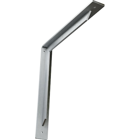 Ekena Millwork Stockport Steel Bracket, Unfinished 2"W x 16"D x 16"H BKTM02X16X16STCRS